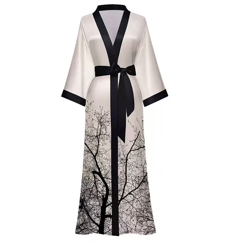 Kimono-Inspired Satin Robe Collection