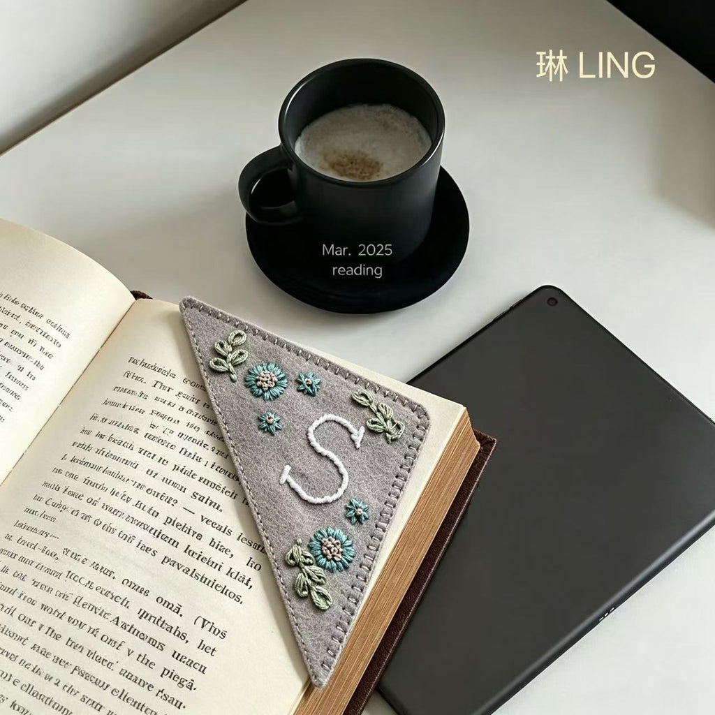 Embroidered Corner Bookmark Set – Mix & Match Collection ( 4 pcs )