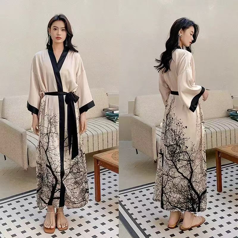 Kimono-Inspired Satin Robe Collection