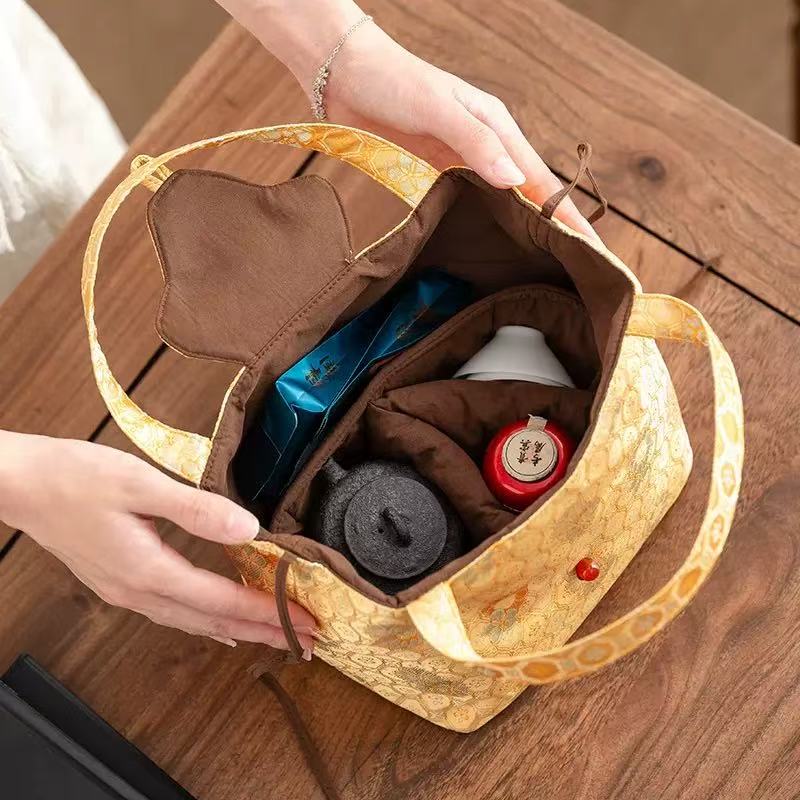 琳LING™ Xiangyunsha Silk Tote Bag